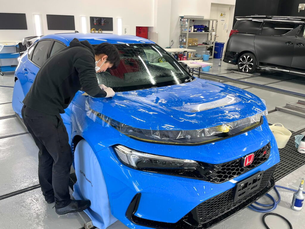 ◇シビック TYPE R｜プロテクションフィルム｜ボディコーティング｜フロントガラスコーティング | 株式会社ソフト99オートサービス